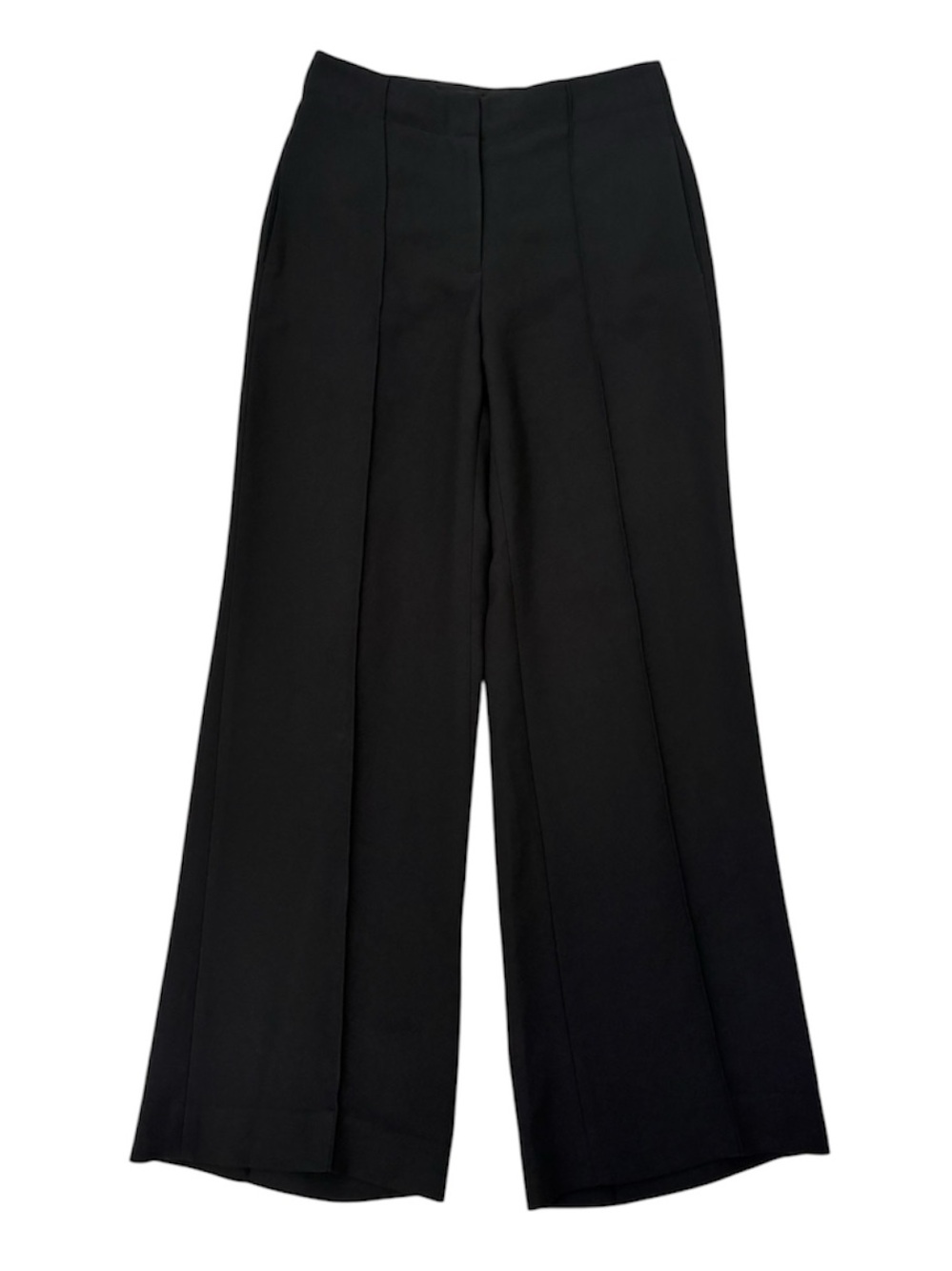 Club Monaco Black Wide Leg Trousers Dress Pants